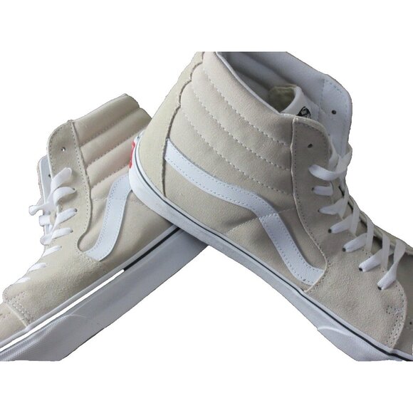 Vans Men's Sk8-Hi Color theory French Oak Beige Canvas Suede shoes Sizes NIB - Picture 4 of 5